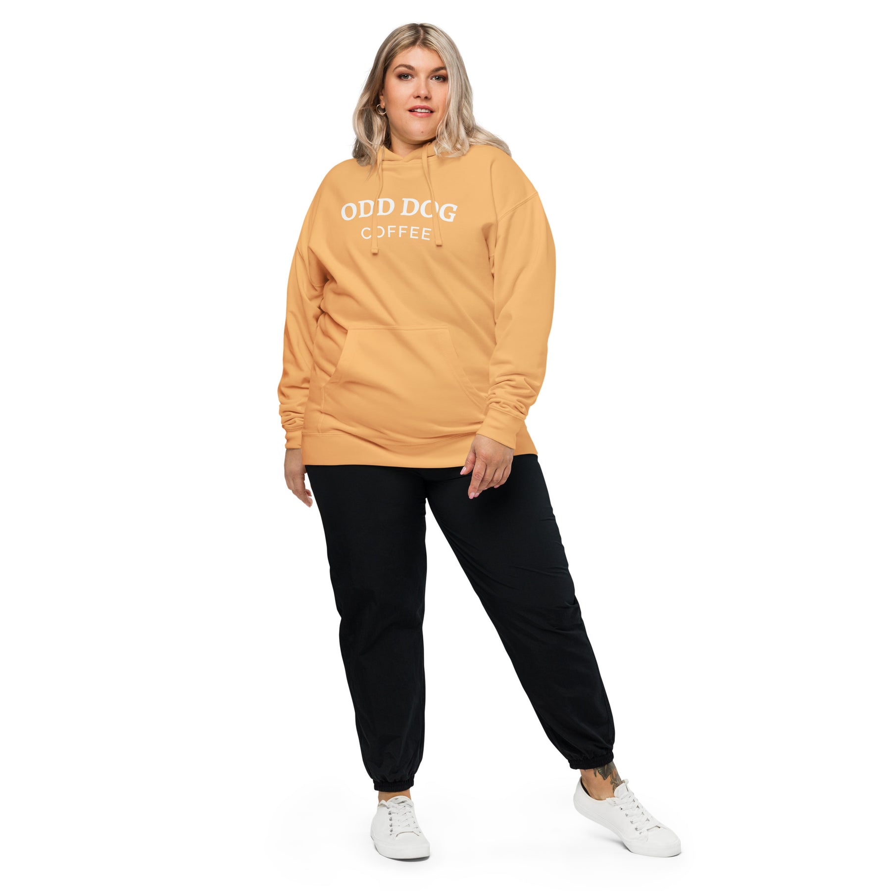 College Script - Orange Creamsicle - Unisex midweight hoodie