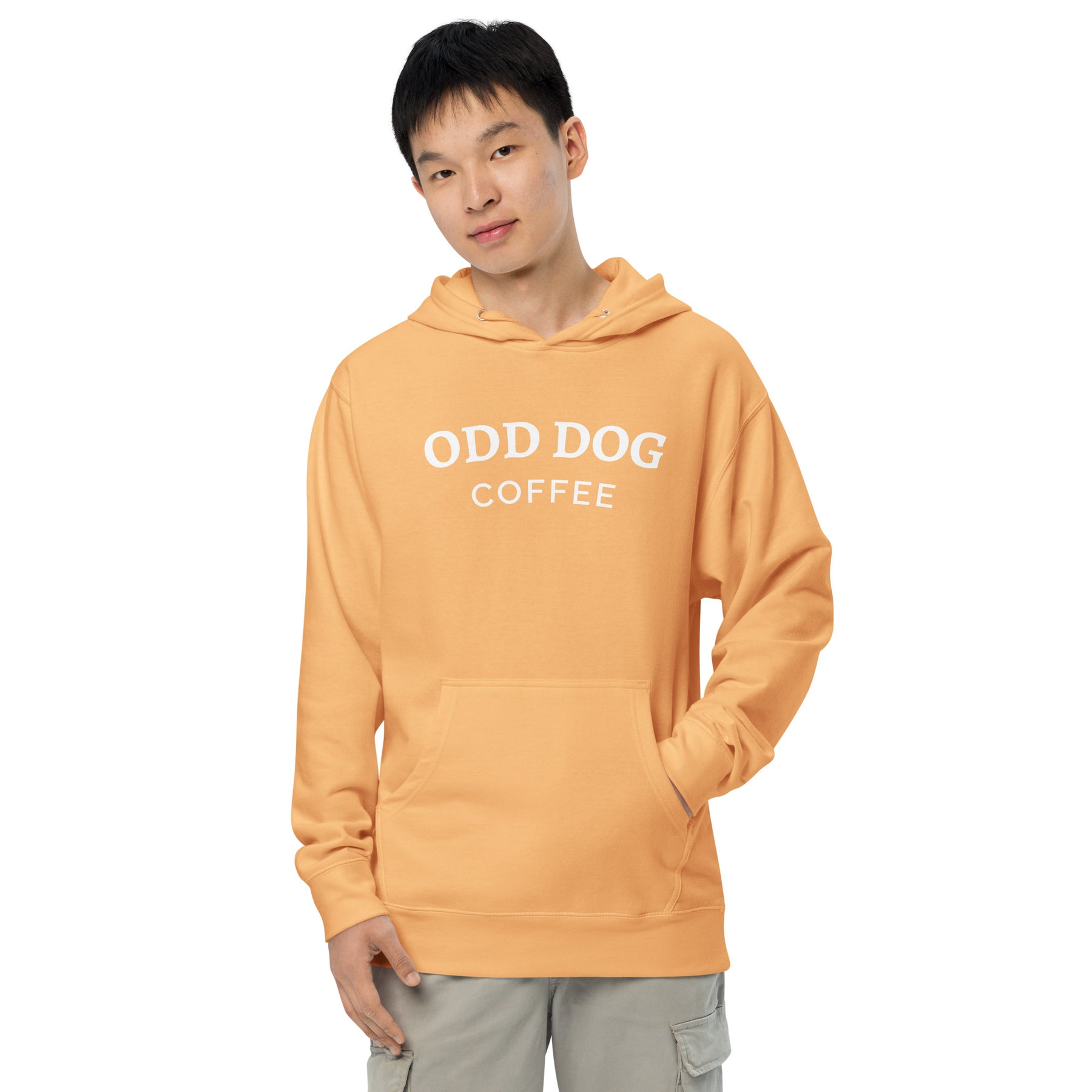 College Script - Orange Creamsicle - Unisex midweight hoodie